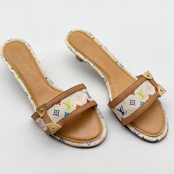 Louis Vuitton Shoes - Louis Vuitton Y2K Murakami Multicolor LV
Monogram Mule Slide Sandals EU 37 US 7